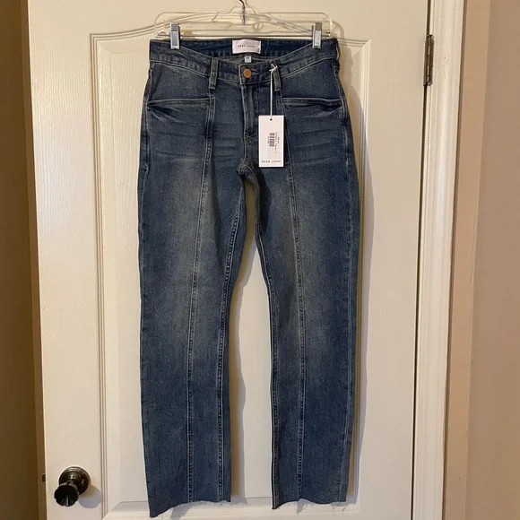 Dear John Women’s Playback Phantom Jean Denim Size 27 Mid Rise Straight Leg NWT